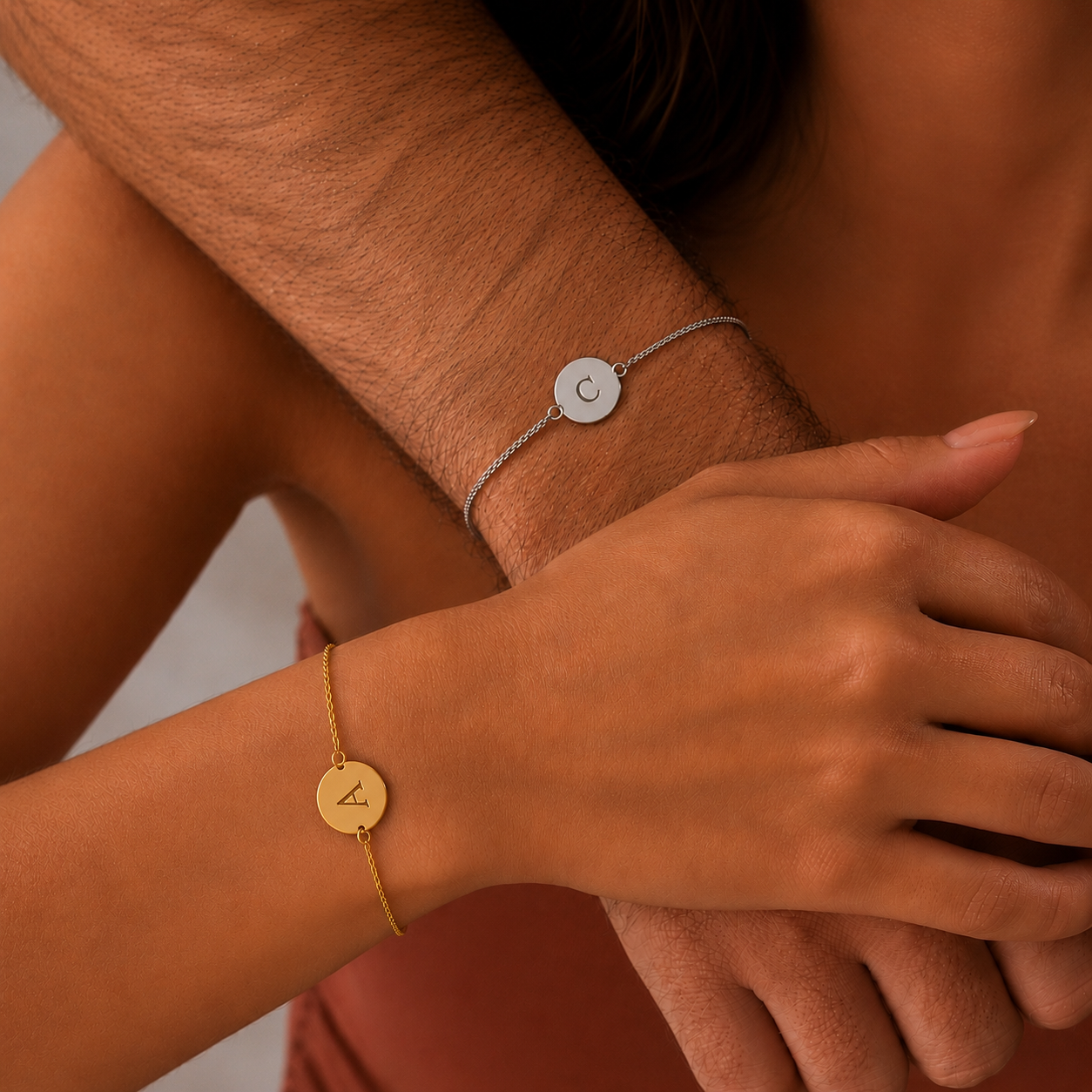 PAR BRAZALETES PERSONALIZADOS