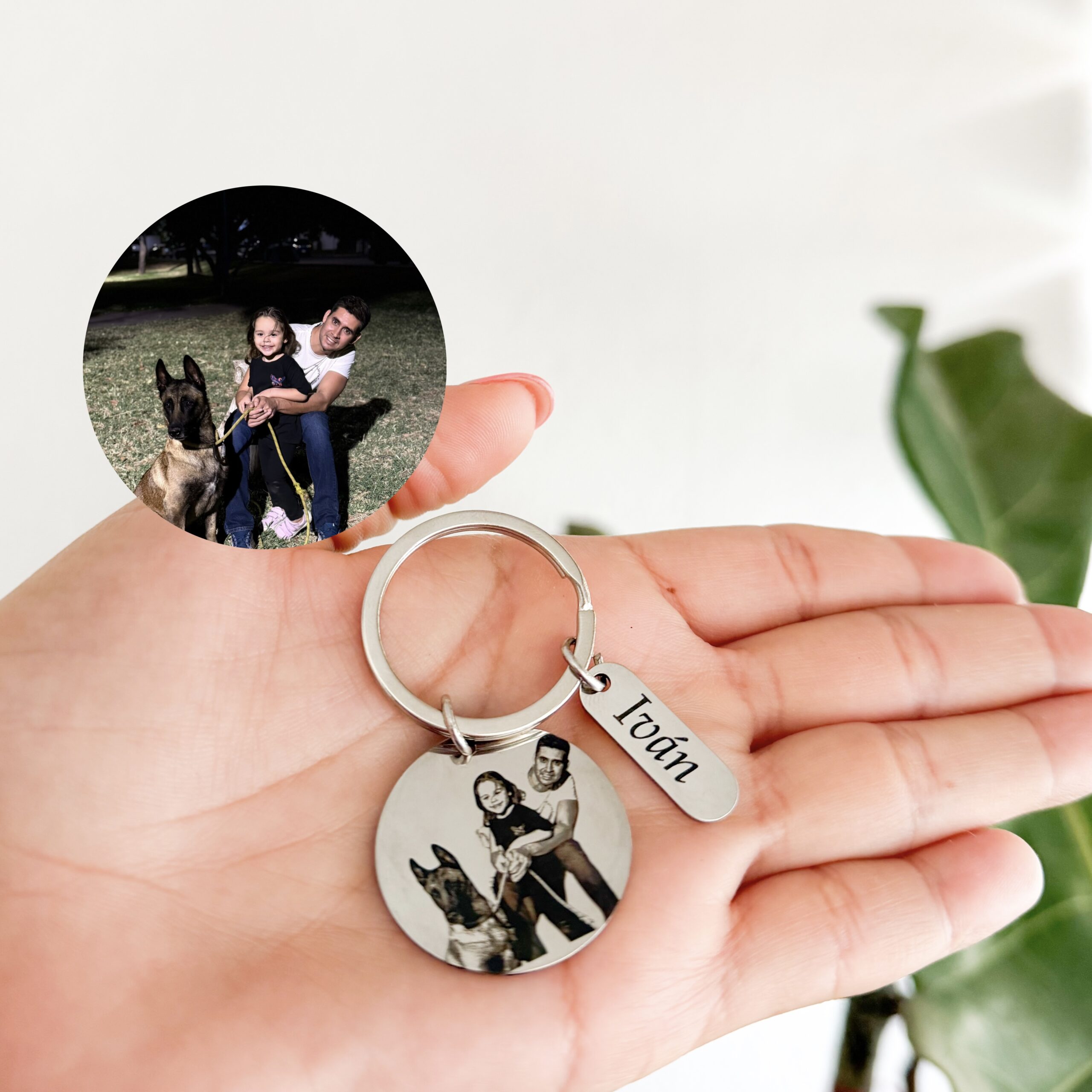 Llavero circular personalizado